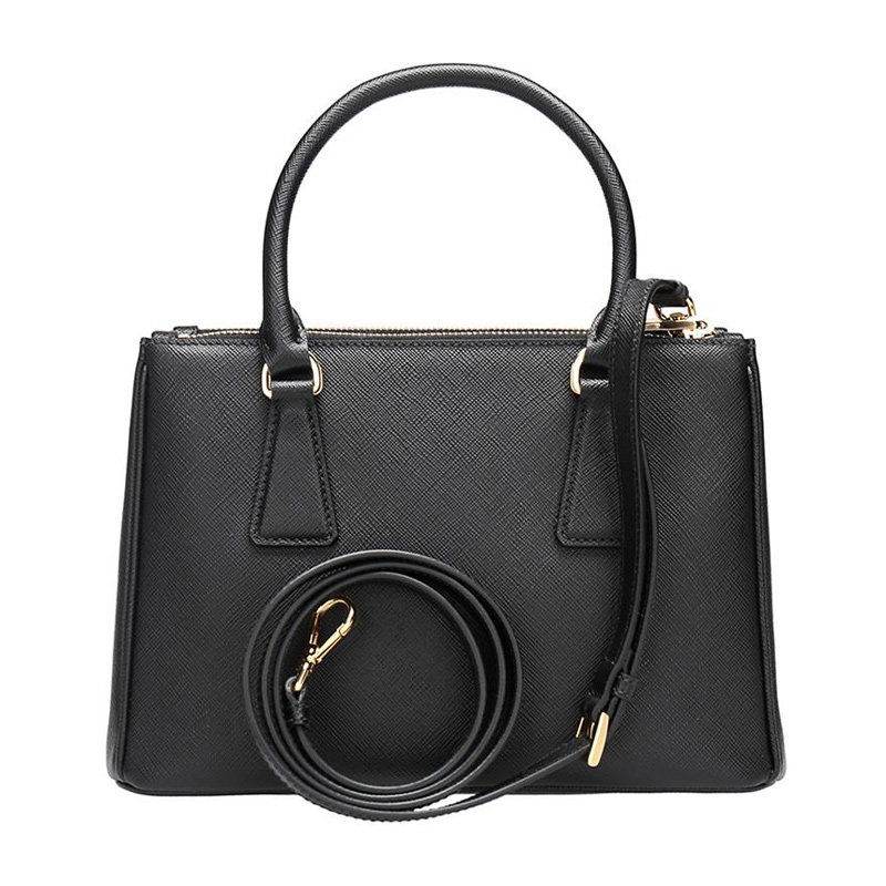 prada /普拉达经典logo牛皮手提包 奢批海外女士包袋