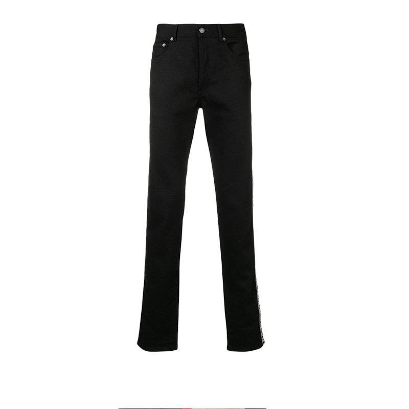 givenchy 20秋冬男装黑色棉质休闲裤 奢批海外休闲裤