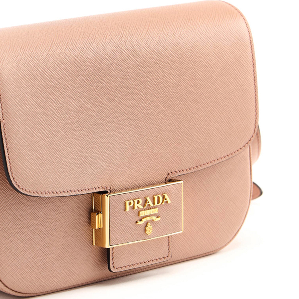 prada红色皮女士斜挎包 奢批海外女士包袋