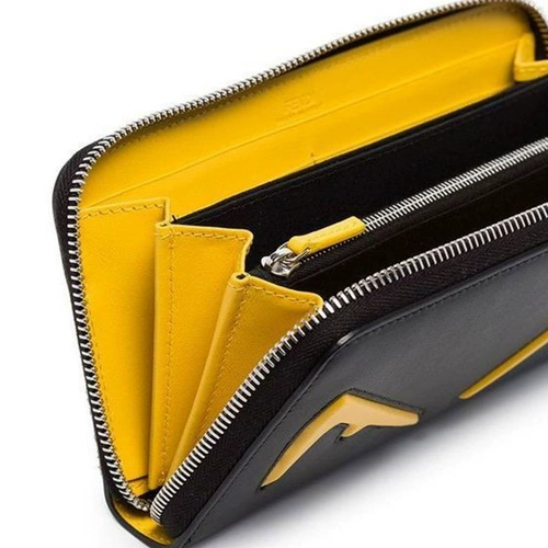 FENDI Классический кожаный длинный бумажник, маленькая сумка клатч