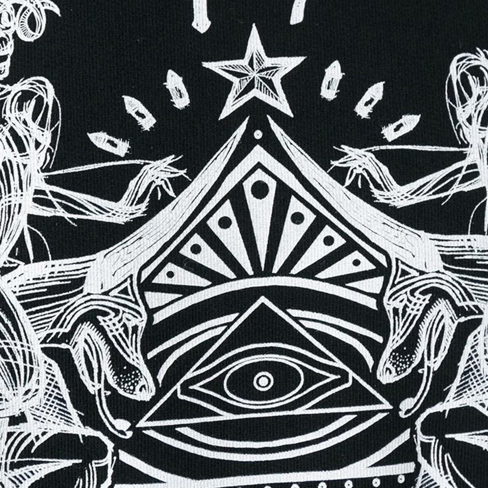 givenchy黑色全棉刺青印花套头衫 奢批海外卫衣