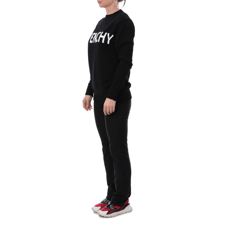 givenchy女士黑色长袖棉质卫衣 奢批海外卫衣/绒衫