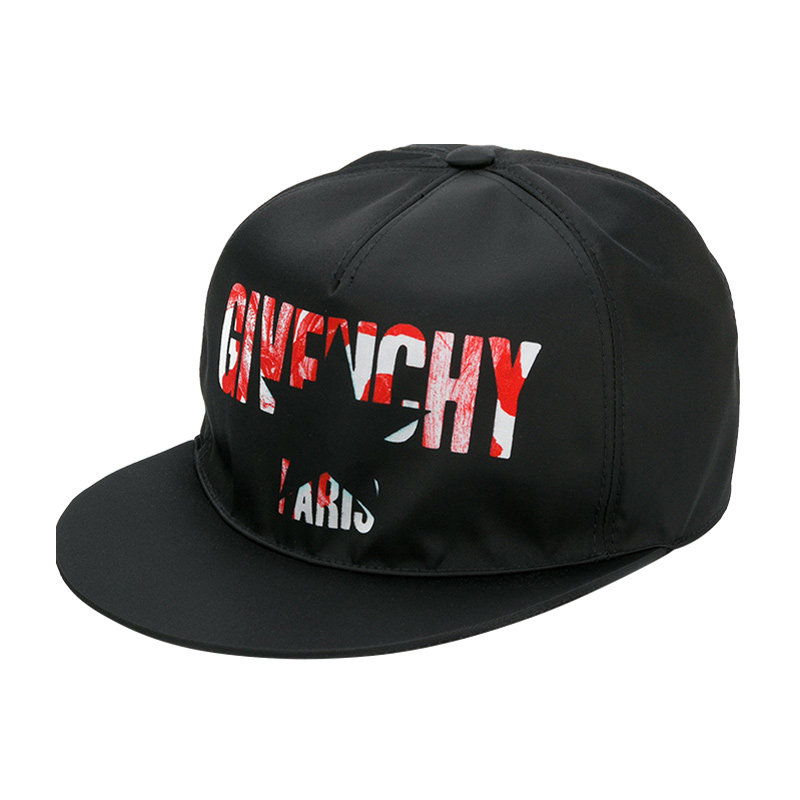 givenchy经典男士黑色字母鸭舌帽 奢批海外帽子
