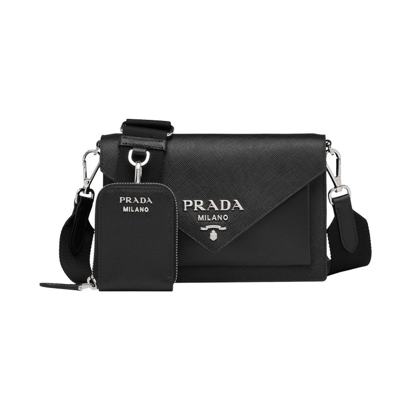 prada /普拉达春夏黑色牛皮手提包 奢批海外女士包袋
