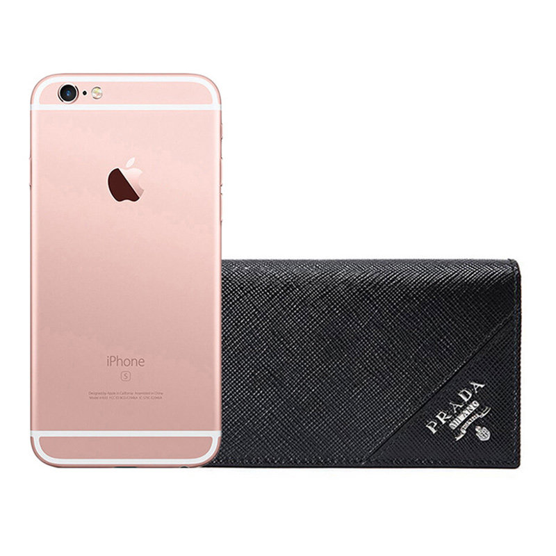 prada黑色牛皮男士短款简约零钱包 奢批海外钱包