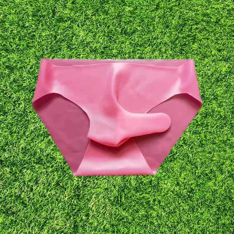 避孕内裤男丁字裤透明囊袋安全裤橡胶乳胶jj套紧身超紧三角裤男,淘宝优惠券,粉丝福利购,淘宝优惠卷