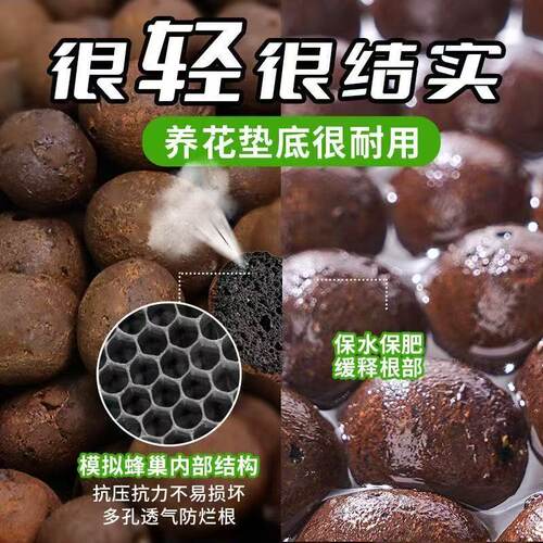 陶粒垫底养花专用多肉土盆栽铺面石花盆水培透气陶土粒回填卫生间 - 图2