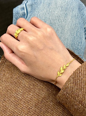 金枝玉叶项链古法沙金周家同款