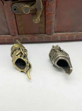 黄铜刀坠EDC钥匙扣僵尸风挂件