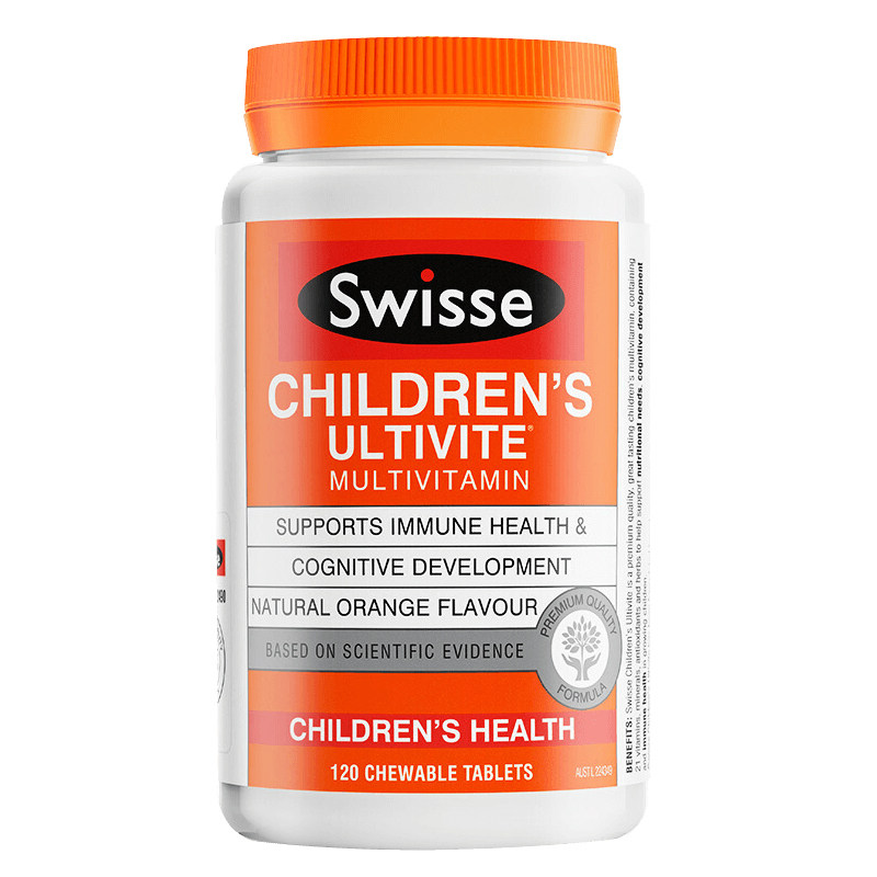 澳洲swisse儿童复合维生素c咀嚼片 俊辰海外维生素/复合维生素
