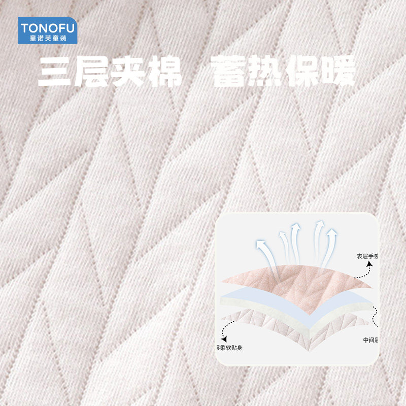 儿童保暖内衣套装秋冬三层夹棉男女童加厚秋衣秋裤宝宝睡衣家居服,淘宝优惠券,粉丝福利购,淘宝优惠卷