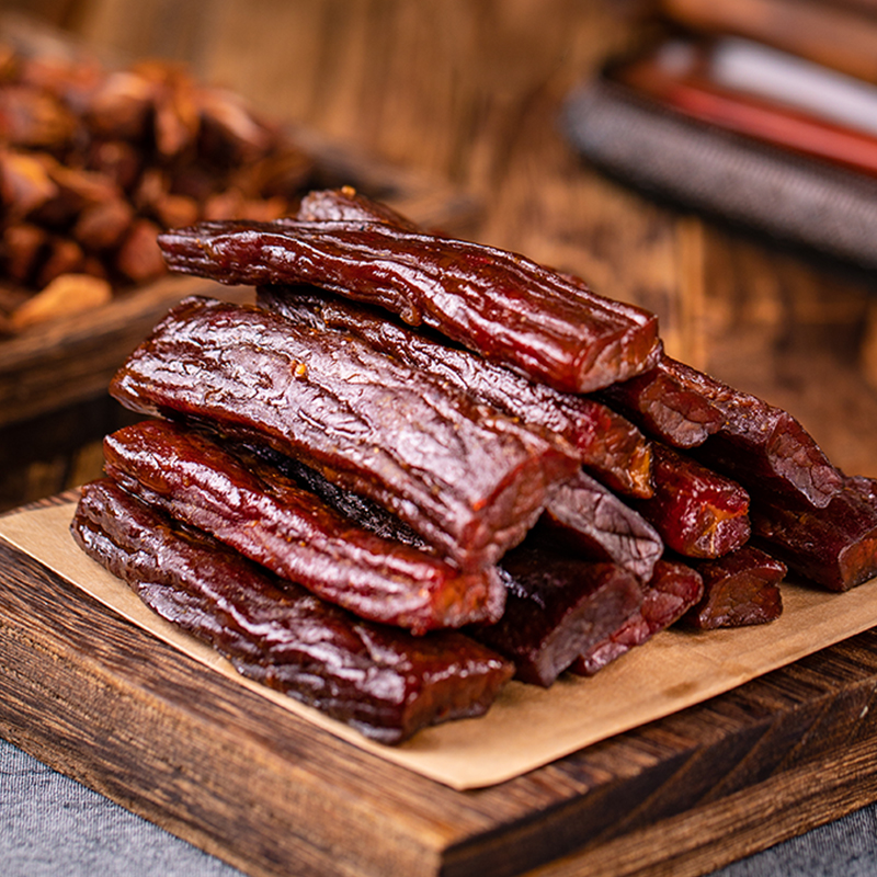 1号牧场风干牛肉（散称）内蒙牛肉干草原特产小吃办公室休闲零食