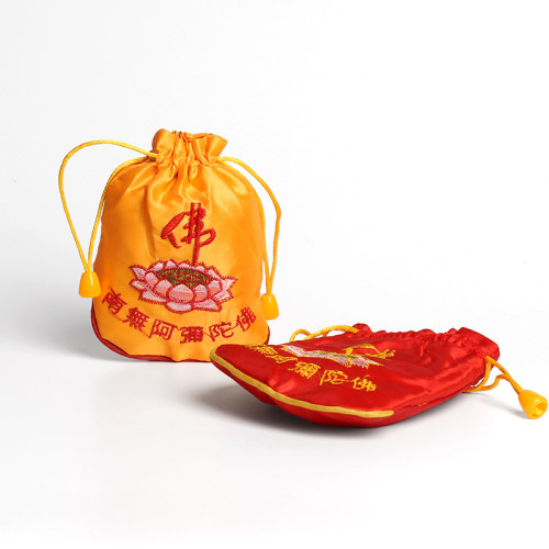 佛袋首饰袋锦囊袋佛珠手串文玩收纳袋小布袋束口抽绳袋礼品袋批发 - 图0