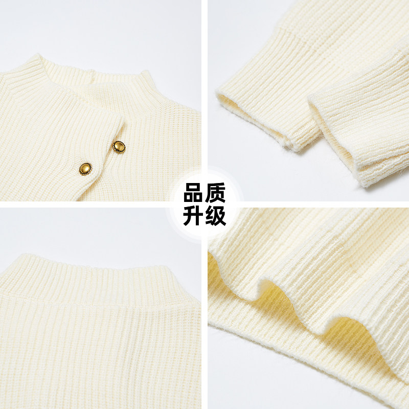 查尔斯桃心圣诞红色纽扣针织衫男女新款冬季保暖休闲情侣慵懒毛衣,淘宝优惠券,粉丝福利购,淘宝优惠卷