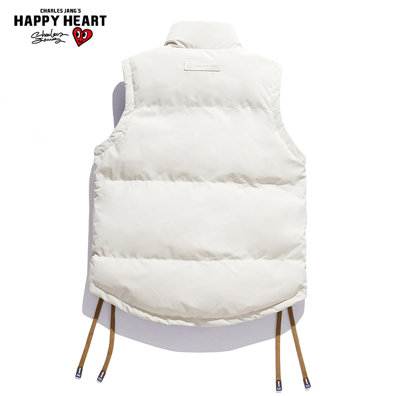 查尔斯桃心 撞色拼接无袖棉马甲男女秋冬季加厚立领保暖情侣外套,淘宝优惠券,粉丝福利购,淘宝优惠卷