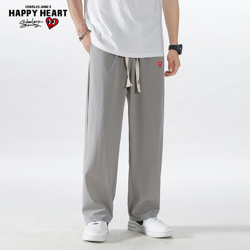  查尔斯桃心服饰休闲裤