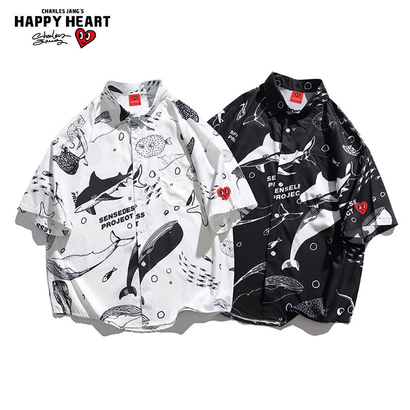  查尔斯桃心服饰衬衫