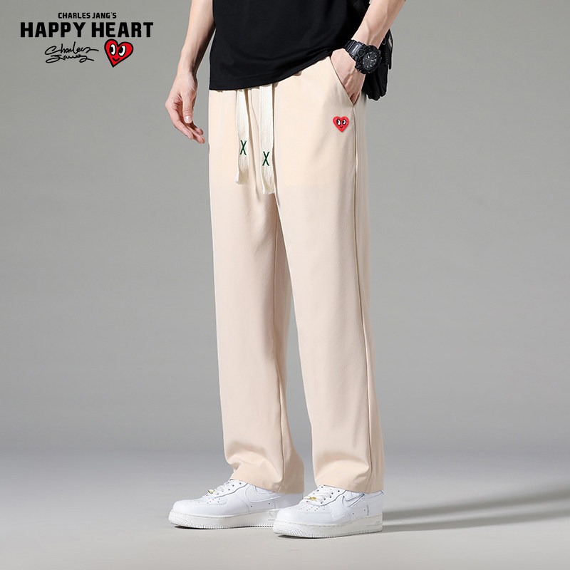  查尔斯桃心服饰休闲裤