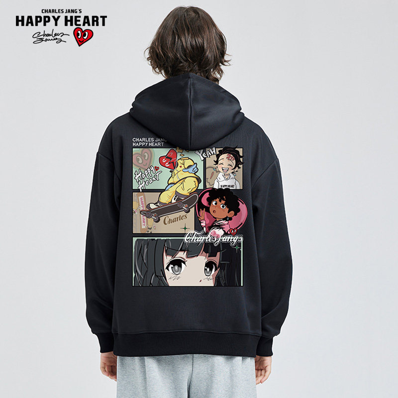  查尔斯桃心服饰卫衣