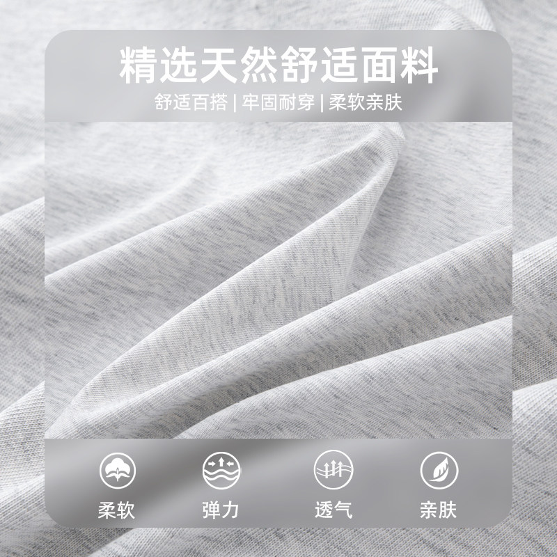 查尔斯桃心美式纯棉短袖T恤男夏季花卉字母印花休闲百搭圆领上衣