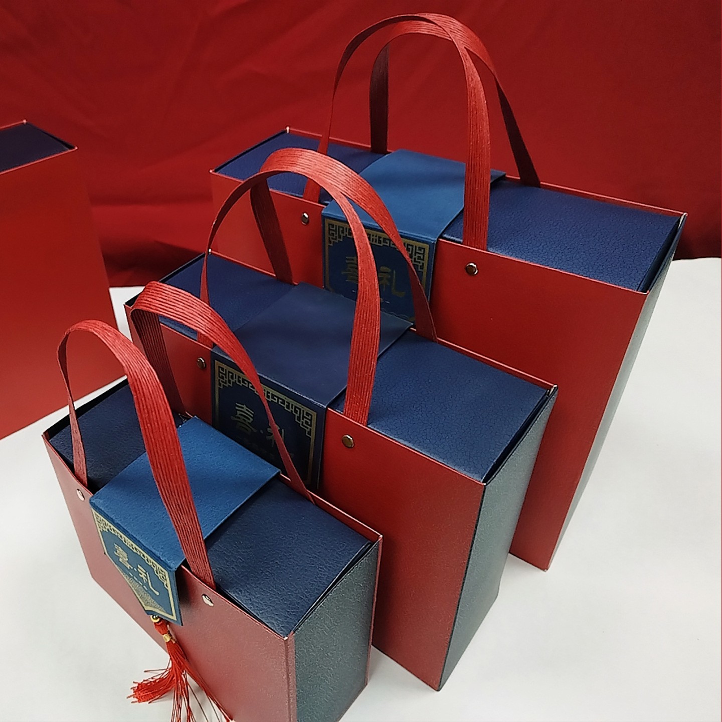 结婚订婚新款伴手礼空盒回礼盒中式喜糖盒乔迁过寿满月礼盒空盒子 - 图1