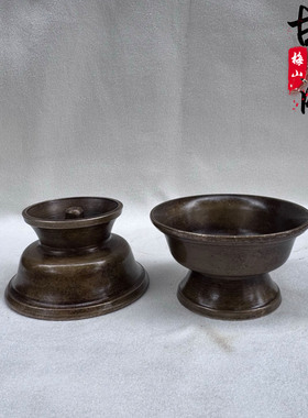 藏式利马铜精品酥油灯供灯供灯长明大灯功德佛灯烛台家用摆件饰品