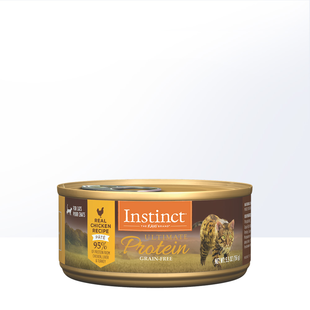 【自营】Instinct百利高蛋白系列猫罐头全猫主食罐猫湿粮156g - 图0