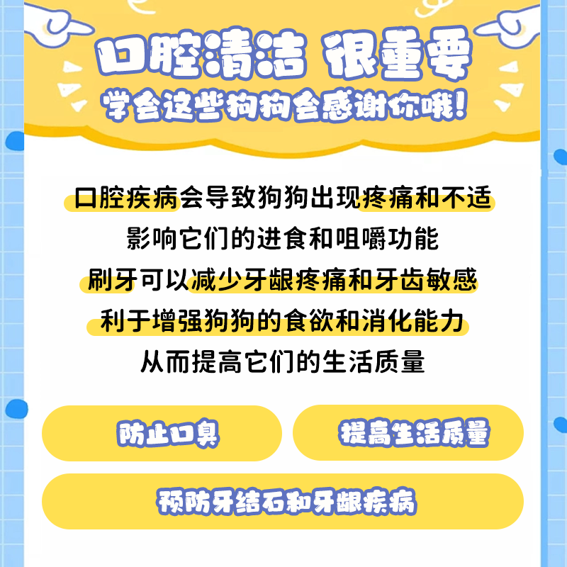 【旺财】Ru宠物狗狗口腔清洁工具指套牙刷牙膏祛除牙结石kojima