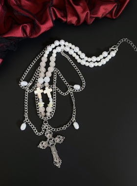 亚文化暗黑哥特十字项链