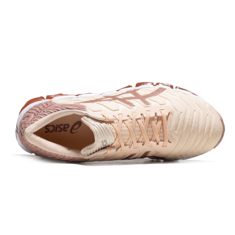 asics女减震5皮粉百搭健身跑步鞋 ASICS海外跑步鞋