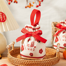 Wedding Chinese Companion Gift with Festive Sugar Bag 2023 New Candy Delight Bags Wedding Hand Packing Gift Bags Empty Bags