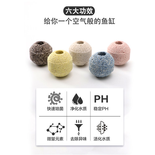 鱼缸过滤材料硝化细菌屋滤材生化石英球纳米净水水族培菌石活性炭 - 图2