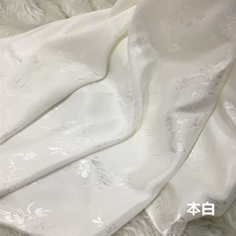 诺肯梅兰竹菊丝绸提花布古装汉服服装绸缎布料旗袍马面裙古风面料