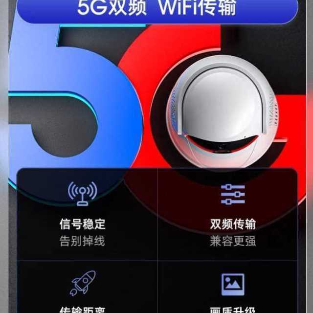 5G双频云蚁Yi智能摄像机云蚁云台摄像头1080P高清手机远程观看 - 图0