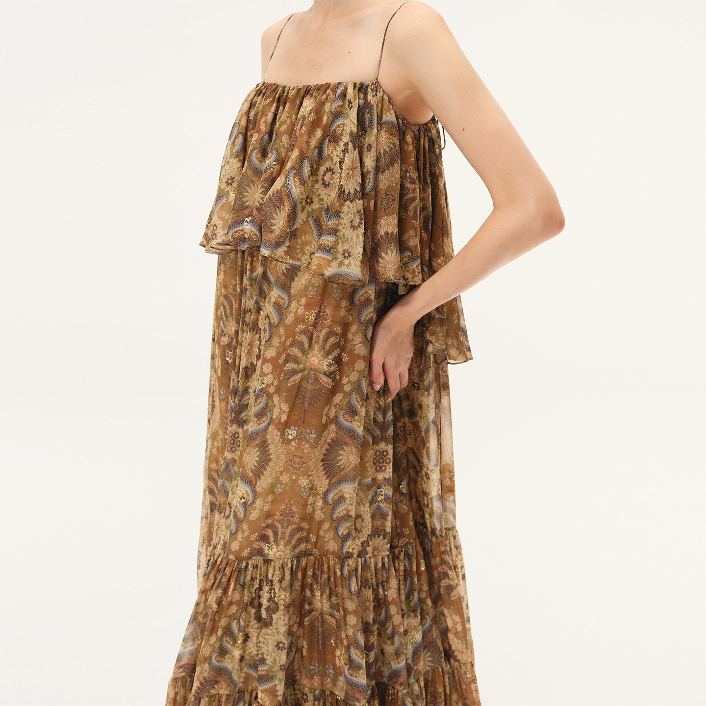 【INTO THE EAST】hug 2026早春新款棕榈卷草吊带裙,淘宝优惠券,粉丝福利购,淘宝优惠卷