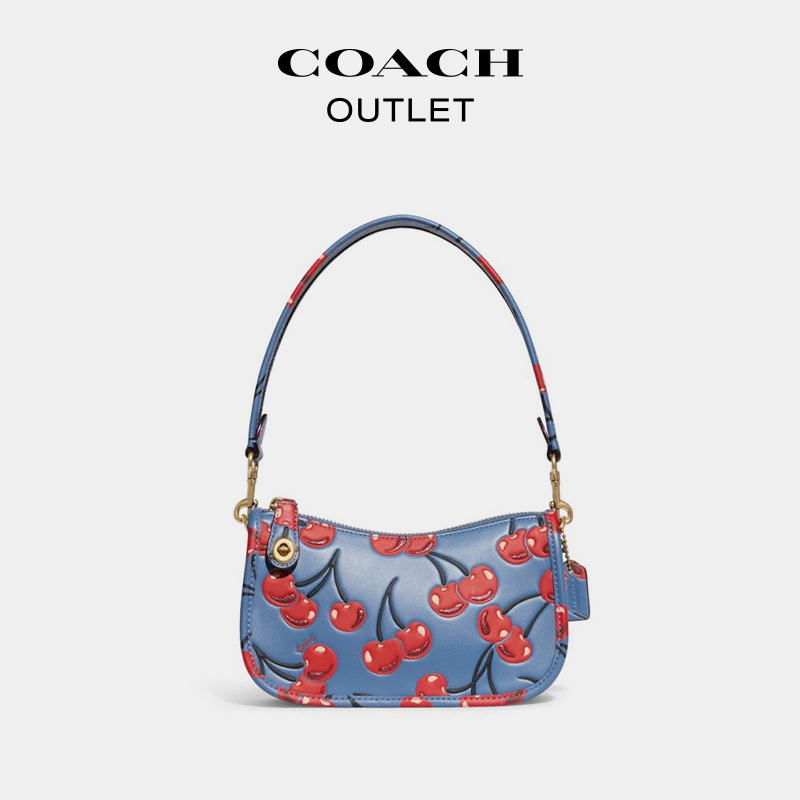 【618预售】coach/蔻驰奥莱樱桃20号手袋腋下包-第5张图片-提都小院