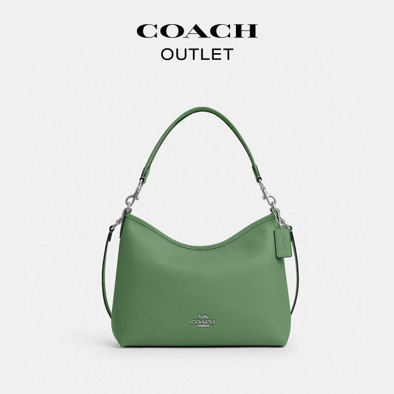 【新品】COACH/蔻驰奥莱女士LAUREL流浪包单肩腋下包斜挎包真皮 - 图1