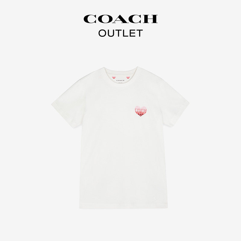 coach /蔻驰奥莱女士经典标志t恤 COACHoutletT恤