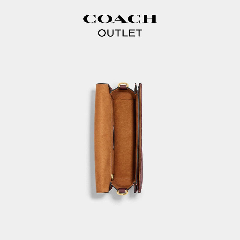 coach /蔻驰奥莱经典香布雷单肩包 COACHoutlet女士包袋