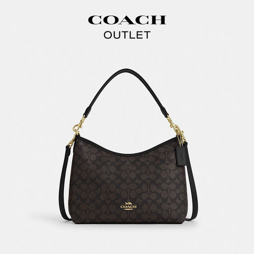 【七夕礼物】COACH/蔻驰奥莱女士老花LAUREL手提单肩包斜挎包新款 - 图3