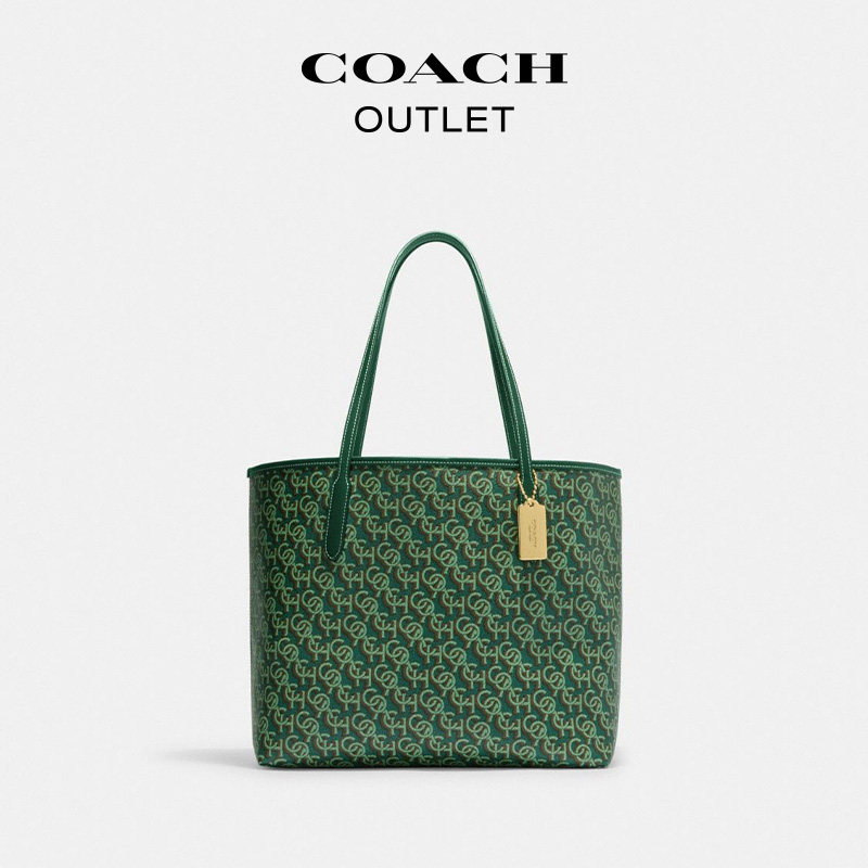 coach /蔻驰奥莱经典标志托特包 COACHoutlet女士包袋
