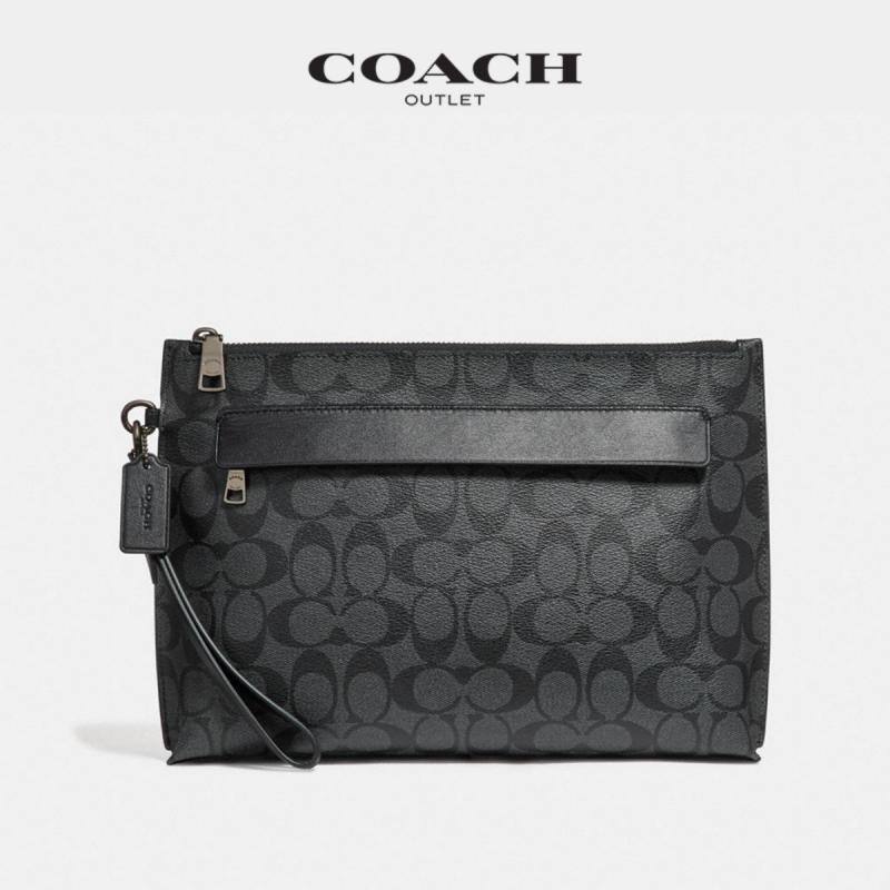 Coach 蔻驰奥莱男包时尚经典carryall手拿包