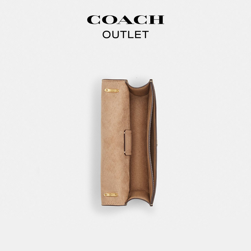 COACH/蔻驰奥莱女士经典标志拼色老花MORGAN斜挎包 - 图2