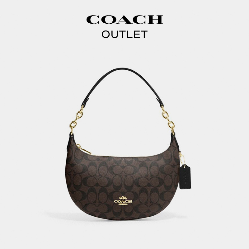 【新年礼物】COACH/蔻驰奥莱女士经典标志老花PAYTON HOBO单肩包