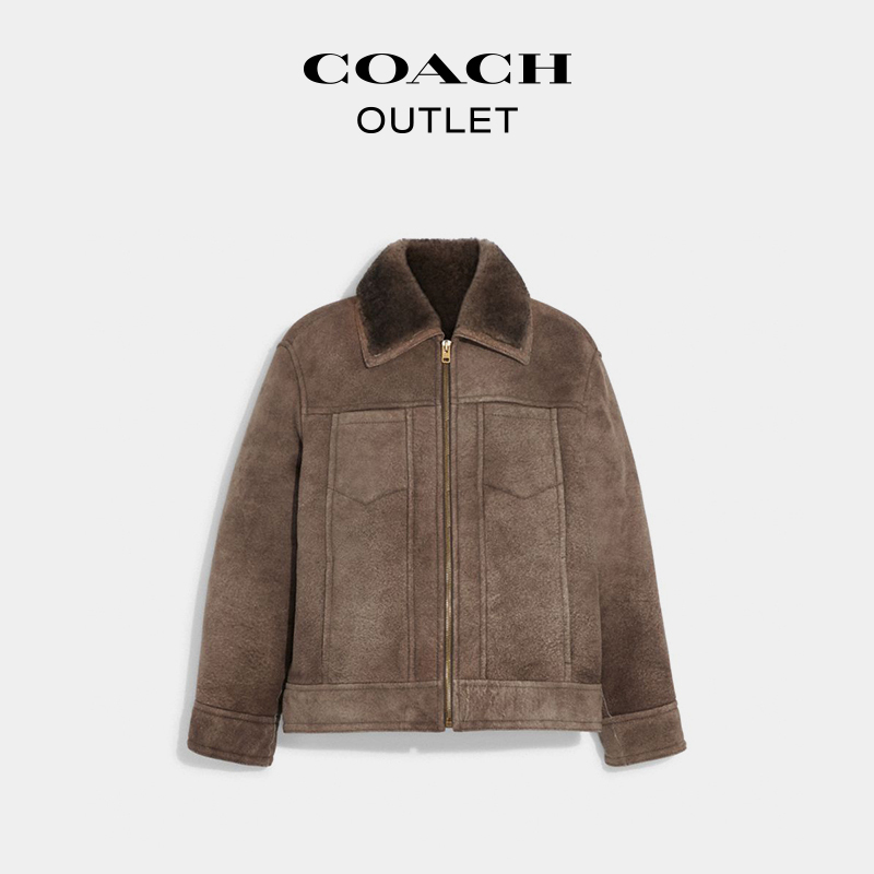 COACH/蔻驰奥莱男士TRUCKER夹克外套