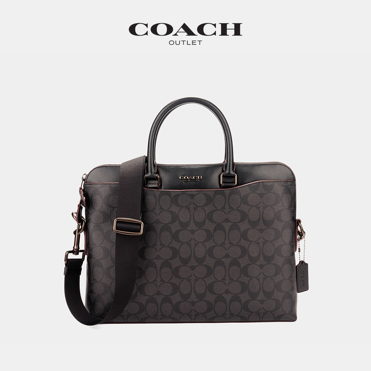 coach /蔻驰奥莱男包经典公事包 COACHoutlet男士包袋