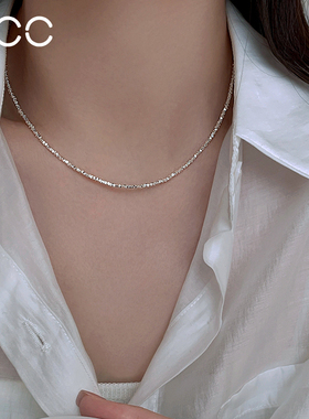 碎银子项链高级感锁骨链