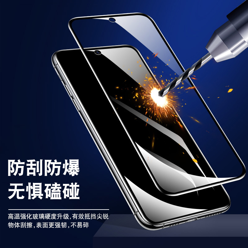适用小米红米note13rpro钢化膜360度防窥note12全屏覆盖redmi14C抗摔5g防爆13R防偷窥屏14R新款保护贴手机膜 - 图2