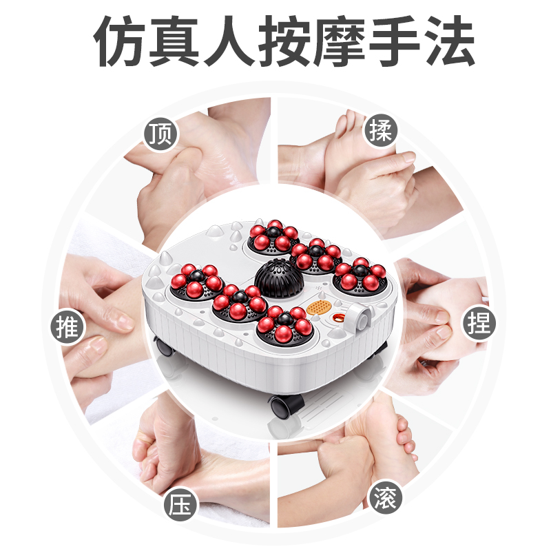 奥克斯柏桔专卖店AUX/奥克斯家用足浴盆全自动加热按摩泡脚桶电动恒温深桶足浴养生3