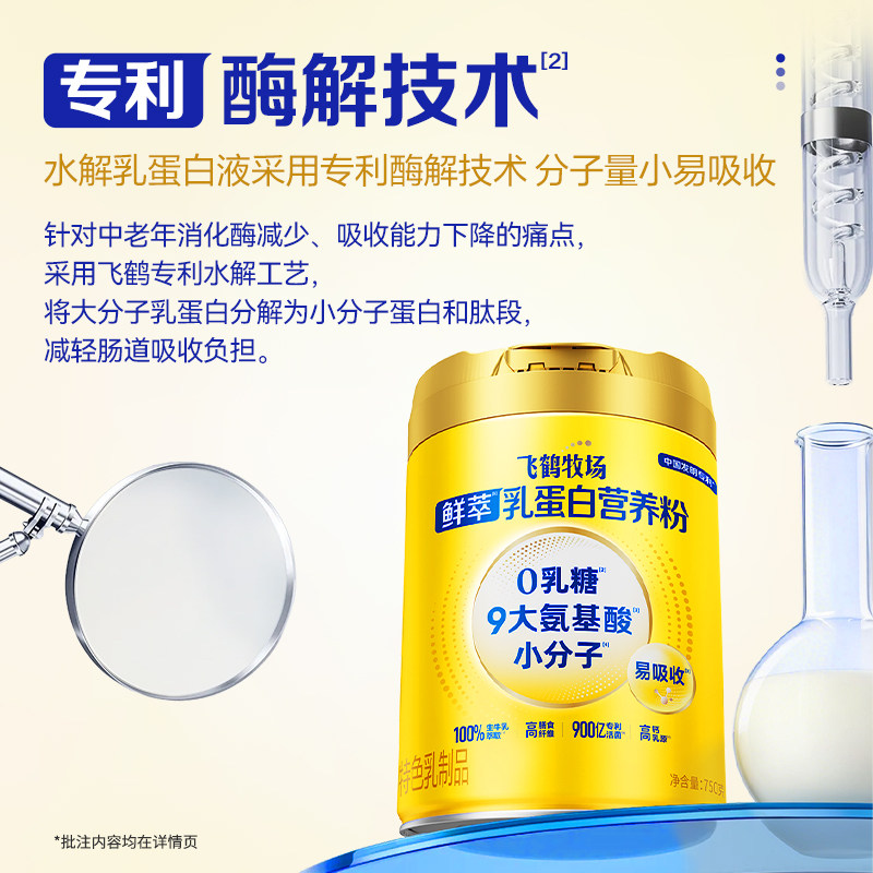 飞鹤爱本跃动小绿条蛋白营养粉成人营养品送长辈礼正品旗舰店